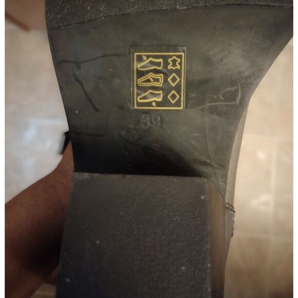 🆕👢🤠Nasty Gal Metallic Embroidered Cowboy Boots - Picture 11 of 12